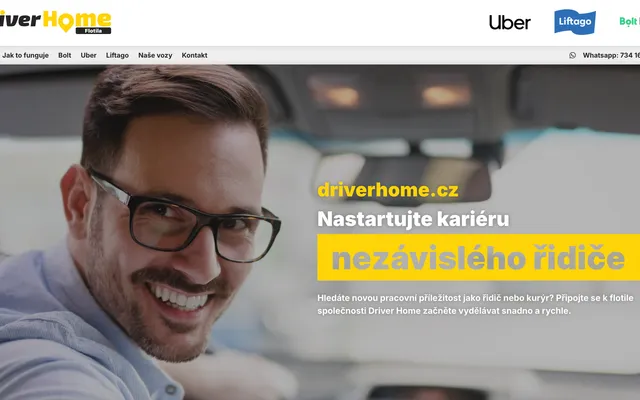 Náhled webu DriverHome